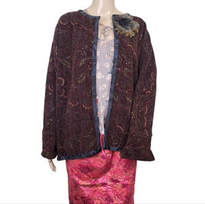 Vintage Aida Dalati Tapestry Jacket   Wearable Art